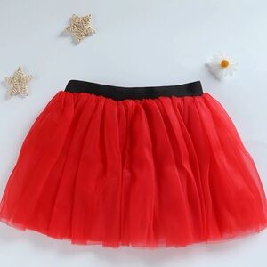 DISNEY Junior Red Tulle Tutu Skirt